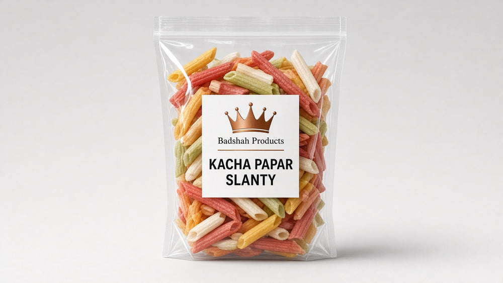 Slanty Shape Kacha Papar - Badshah Products