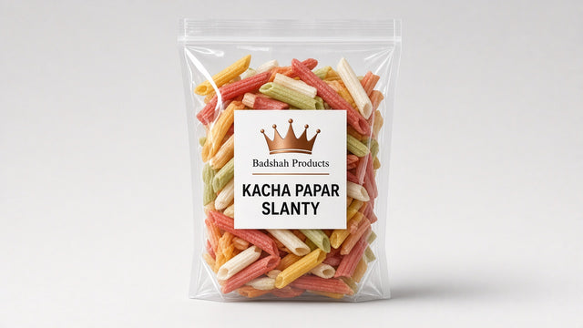 Slanty Shape Kacha Papar - Badshah Products
