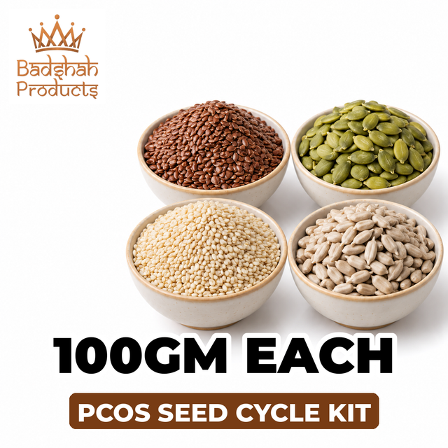 Badshah Products PCOS Seed Cycle Kit - Flax, Pumpkin, Sesame, Sunflower (100GM Each)