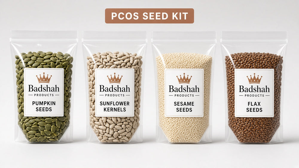 PCOS Seed Cycle Kit - Four Seeds - Badshah Products