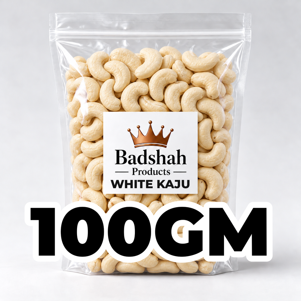 Badshah Products White Kaju 100GM